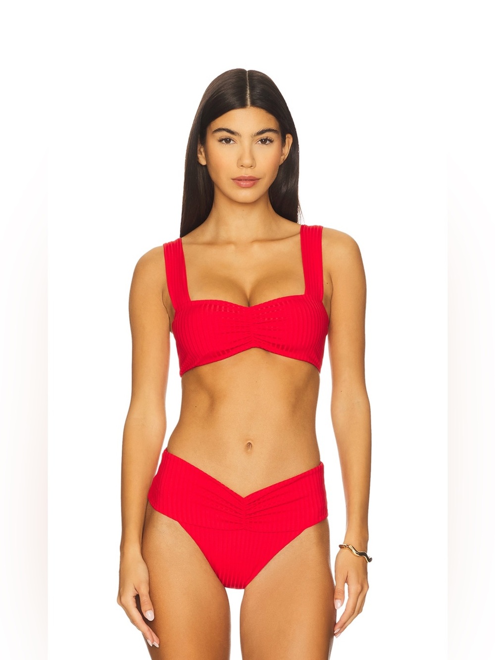 L*SPACE Marlee Bikini Top Size: S & Bardot High-Waisted Bikini Bottom Size: M
